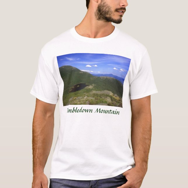 Tumbledown Mountain Summit  View T-Shirt (Front)