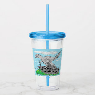Tumbler: Dinosaur Tyrannosaurus Rex Acrylic Tumbler