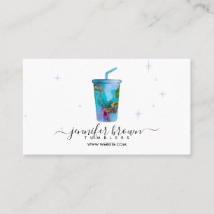 Tumbler ombré pattern business card