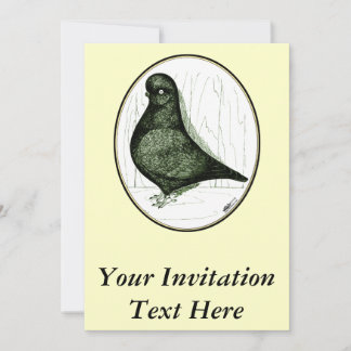 Tumbler Pigeon LFCL From 1978 Invitation