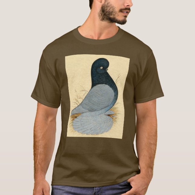 Tumbler Pigeon Muffed Andalusian T-Shirt (Front)