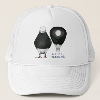 Tumbler Pigeon Standard Black Bald Trucker Hat