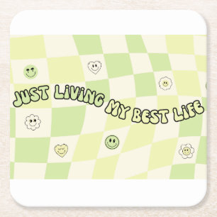 tumbler square paper coaster