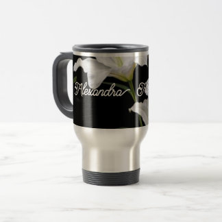 Tumbler With Handle, Lid, and Straw, Stainless Travel Mug