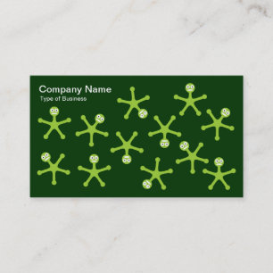 Tumblers - Martian Green on Dk Green Business Card