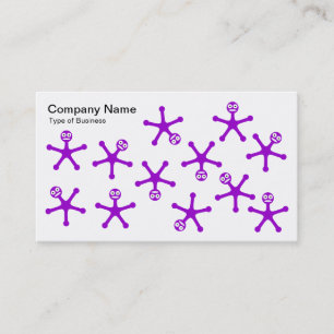 Tumblers - Purple on White Business Card