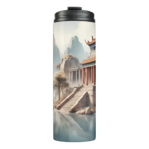 Tumblers - Serene Ancient Temple by the River