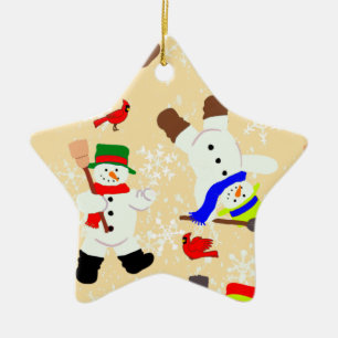 Tumblin’ Snowmen Ornament