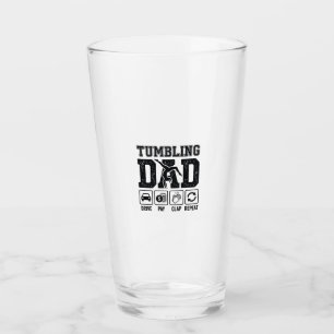 Tumbling Dad Drive Pay Clap Repeat Shirt Design_1 Glass