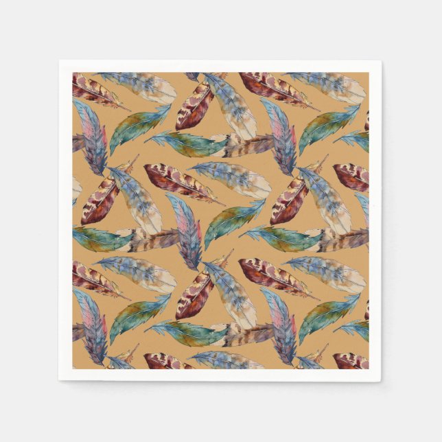 Tumbling Feathers Napkin (Front)