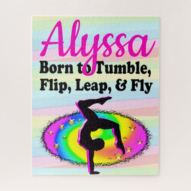 TUMBLING GYMNASTIC QUEEN JIGSAW PUZZLE (Vertical)