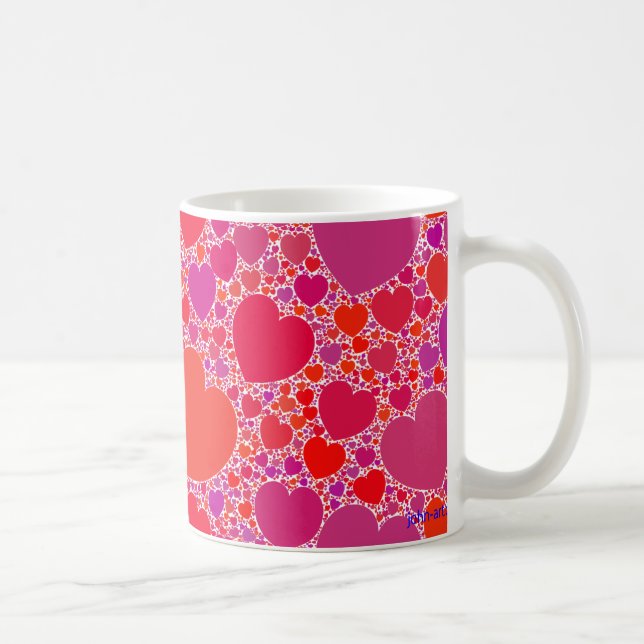 tumbling hearts 2 coffee mug (Right)