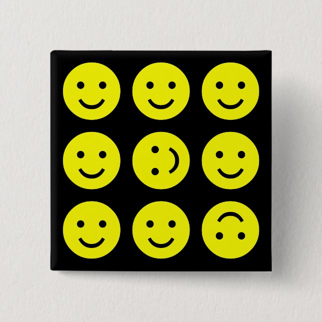 Tumbling - On Black 15 Cm Square Badge (Front)