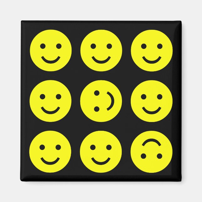 Tumbling - On Black Magnet (Front)