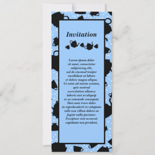 Tumbling Tea Party Invitation