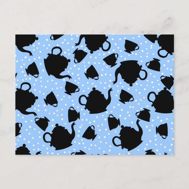 Tumbling Tea Party Postcard (Front)