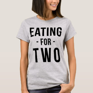 Tumblr T-Shirt Eating For Two Pregnant Mum