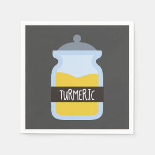 Tumeric yellow spice napkin