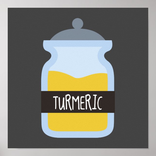 Tumeric yellow spice poster (Front)