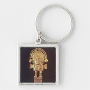 Tumi or ceremonial knife in  shape of Naylamp Key Ring