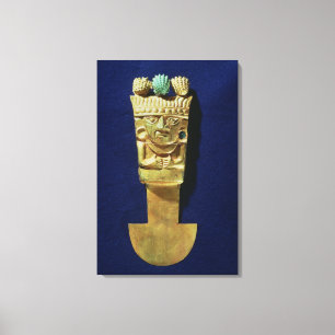 Tumi or ceremonial knife in the shape of canvas print