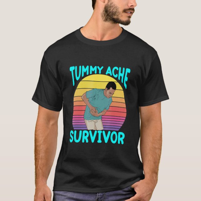 Tummy Ache Survivor Men Vintage T-Shirt (Front)