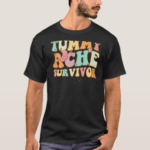 Tummy Ache Survivor Retro Vintage Groovy T-Shirt