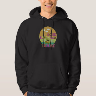 Tummy Ache Survivor Retro Vintage Hoodie