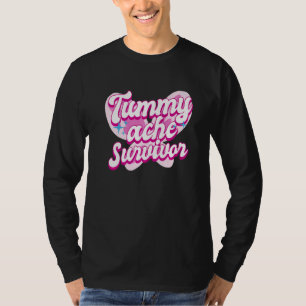 Tummy Ache Survivor Stomach Ache IBS 3 T-Shirt