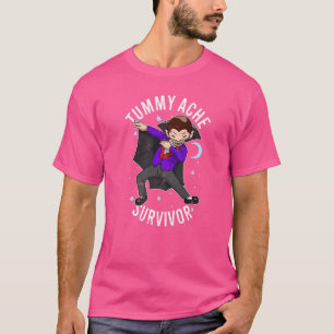 Tummy Ache Survivor Stomach Aches Abdominal Pain H T-Shirt