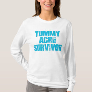 Tummy Ache Survivor Stomachache IBS Funny T-Shirt