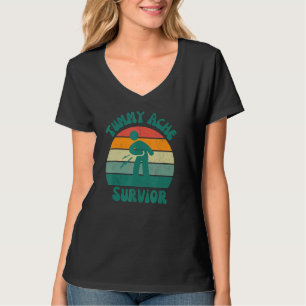 Tummy Ache Survivor Stomachache IBS  Men Woman T-Shirt