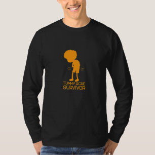 tummy ache survivor Stomachache IBS Women Youth M T-Shirt