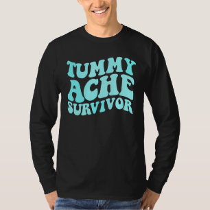 Tummy Ache Survivor Stomachache   Kids Tummy Ache T-Shirt