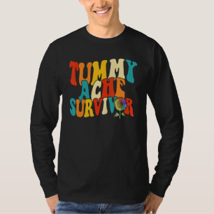 Tummy Ache Survivor  Women Stomachache Girls Sun F T-Shirt
