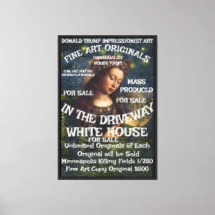 Tump Minneapolis Murder Fine Art For Sale Trump Canvas Print