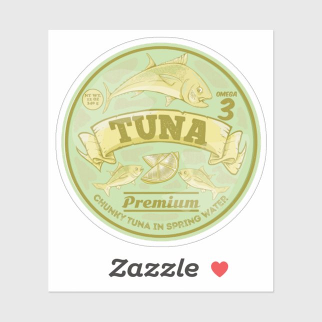 Tuna can pop art tinned fish (Sheet)