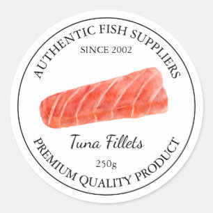 Tuna Fish Fillet Packaging Label