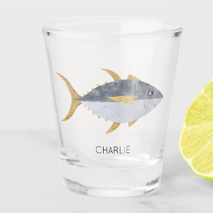 Tuna Fish Personalised Shot Glass