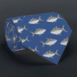 Tuna Fish Tie<br><div class="desc">Fun pattern of Tuna fish with a cheeky smile,  perfect for those who like fish,  food and fishing.  Original art by Nic Squirrell.</div>