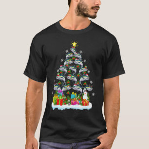 Tuna Fish Xmas Tree Lighting Santa Tuna Christmas T-Shirt