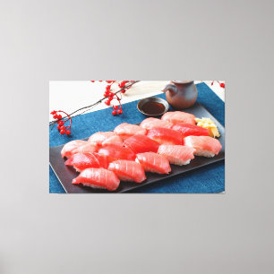Tuna Harmony – Japanese Sushi Canvas Print