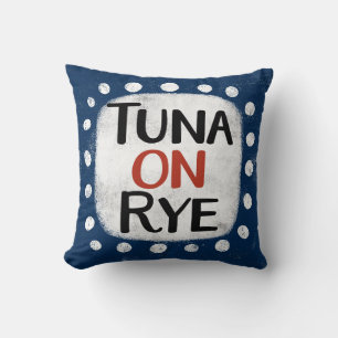 Tuna On Rye Throw Pillow