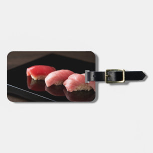 Tuna Trio – Minimalist Nigiri Sushi Luggage Tag