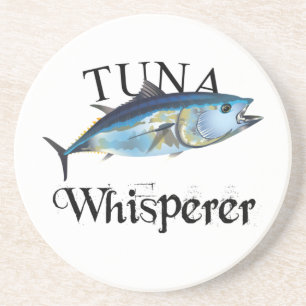 Tuna Whisperer Light Coloured Coaster