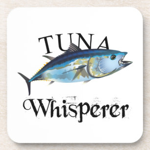 Tuna Whisperer Light Coloured Coaster