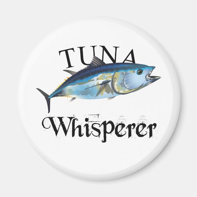 Tuna Whisperer Light Coloured Magnet (Front)