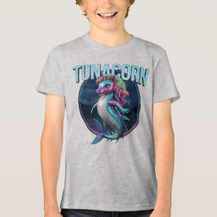 Tunacorn Photographic – Tuna Unicorn Funny Animal Tri-Blend Shirt
