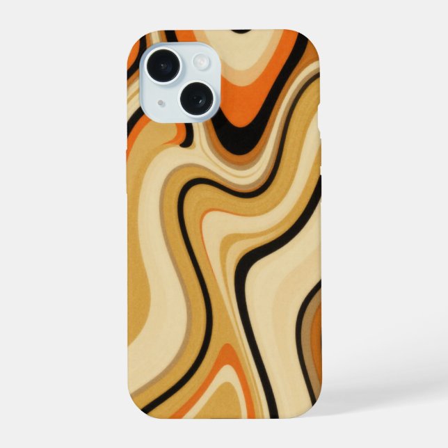 Tundra Waves iPhone 15 Case (Back)