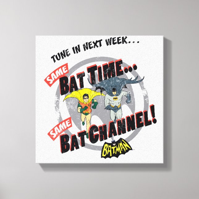 Tune In Next Week Graphic Canvas Print (Front)